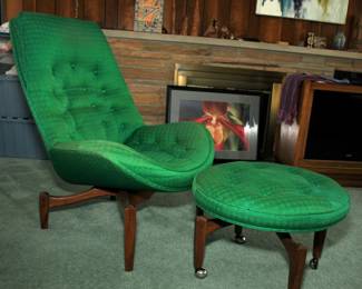 Adrian Pearsall For Craft Associates Lounge Chair & Ottoman&nbsp;