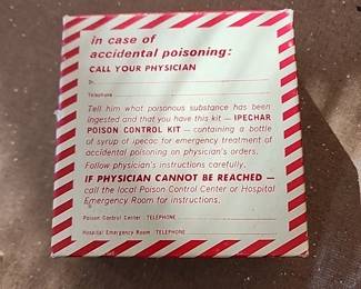 Vintage poison kit