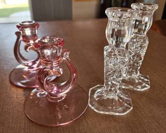 Fostoria candle holders