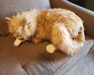 Large stuffed cat