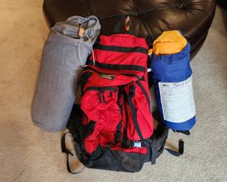 LL Bean back pack and 2 nice tents