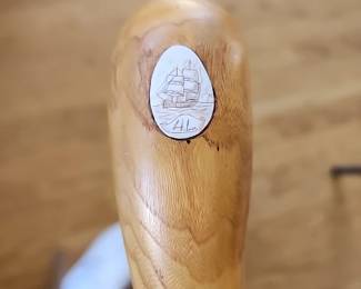 Signed walking stick