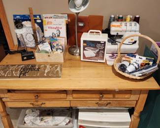 Antique sewing table