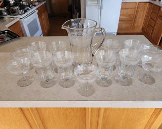 Vintage crystal glasses