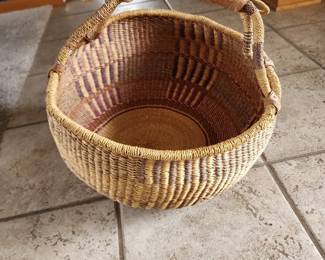 Hand woven basket