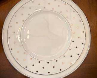 Kate Spade “Larabee Road Platinum” china by Lenox (many never used)