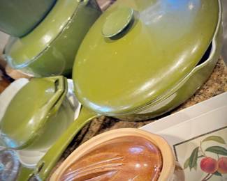 Danish cast iron enamel saucepans, pots, and cookware