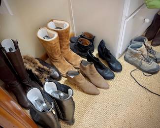 Women’s shoes - most size 9 - Tori Burch, Donald Pliner, Gentle Souls Kenneth Cole, Stuart Weitzman, Mephisto, Eileen Fisher, Cole Han