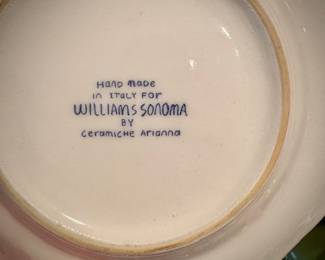 Williams Sonoma Italian plates by Ceramiche Arianna