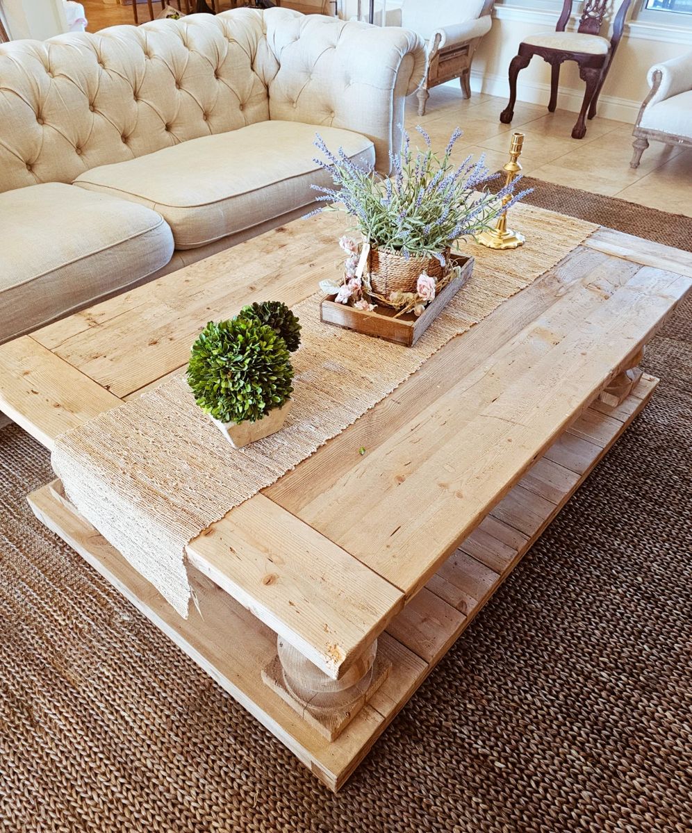 Restoration Hardware Salvaged Balustrade Coffee Table