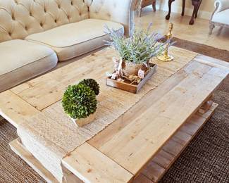 Restoration Hardware Salvaged Balustrade Coffee Table