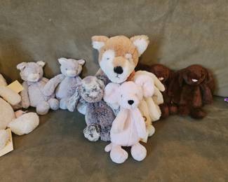 Assorted jellycat stuffed animals