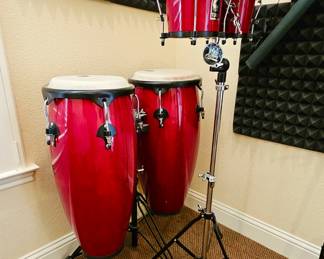 Toca Synergy Wood Conga Set and bongo set. Sold seperately