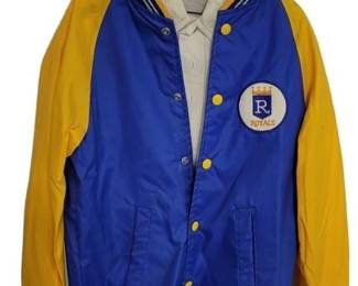 VERY RARE VINTAGE KC ROYALS JACKET AND POLO SHIRT