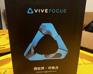 HTC Vive Focus (1st generation)  this is an original Vive Focus standalone VR system. The unit has been opened but barely used.— standalone VR headset, launched around 2018, originally ~$599 MSRP. Open box barley used , Includes: • HTC Vive Focus headset • Original controller • Charging cable • Power adapter • Original box and inserts-your price $160.00