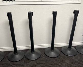 6 Retractable Belt Stanchions – Crowd Control Posts – Event / Office Use Great for: • Events • Offices • Trade shows • Retail • Queuing areas • . . Light cosmetic wear from normal use. Selling as a complete set of six. Your price $225