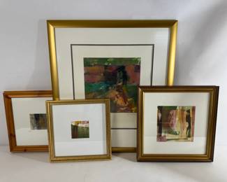 Set of Framed Mini Abstract Art Prints ReebMyers, Starlie Sokol Hohne, and more