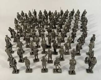 The Franklin Mint American Military Sculpture Collection Pewter Figures w COA