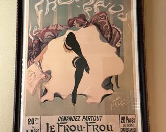 Framed Vintage French Le FrouFrou Poster Print