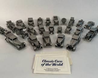 Classic Cars of the World Pewter Model Collection