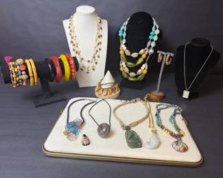 BOHO Vibes Necklaces, Bracelets, and Earrings Collection Including A Lee Angel Bracelet