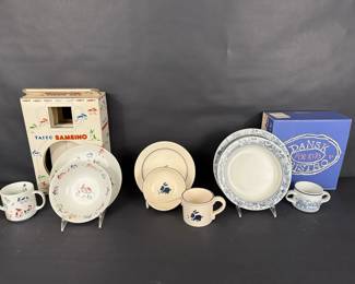 Childrens BunnyThemed Dishware Sets by Taitu and Dansk