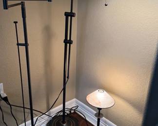 Trio of Contemporary Adjustable Lamps