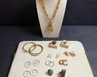 Robert Chiarella And Mixed Jewelry Collection With Sterling Silver Rings.
