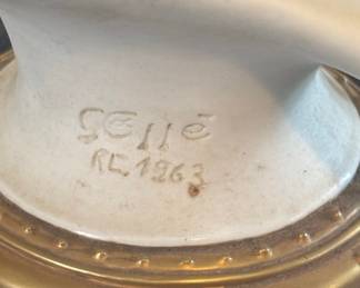 Porcelain Figurine of a Reclining Male Figure by Giuseppe Café