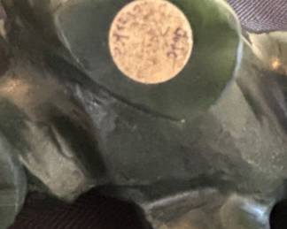 Carved Nephrite Jade Bear Figurine