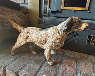 Hubley Cast Iron English Setter Doorstop
