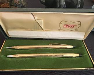 Cross Classic Century 10K Gold Filled Ballpoint Pen and Mechanical Pencil Set