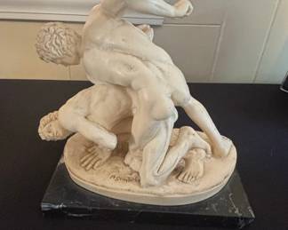 The Wrestlers Sculpture by A. Santini (Lotta)