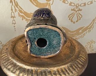 Vintage Cloisonné Enamel Dog Figurine