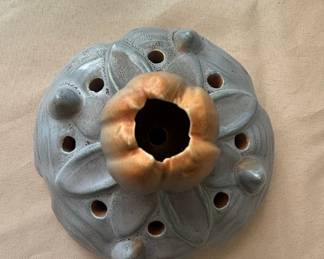 Vintage Van Briggle Pottery Lotus Flower Frog