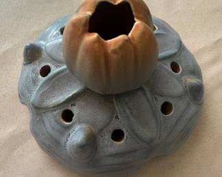 Vintage Van Briggle Pottery Lotus Flower Frog