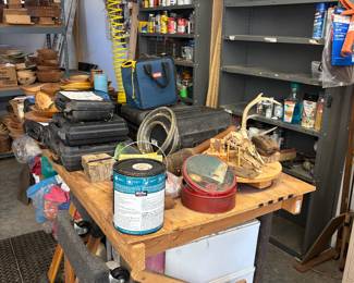 Wood shed contents