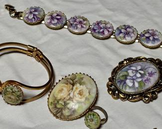 Transferware jewelry