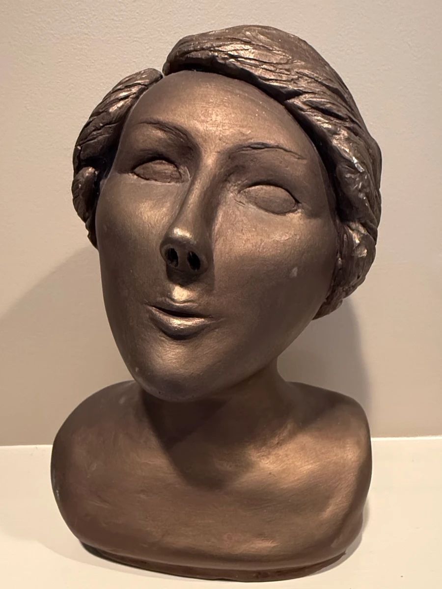 Bronze Finish Bust of a Woman