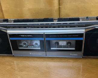 Realistic Dual Cassette Boombox