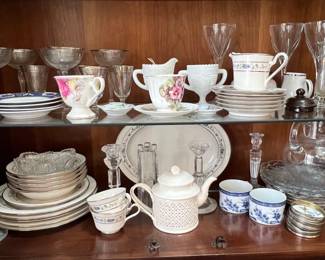 Assorted Vintage China and Glassware Collection