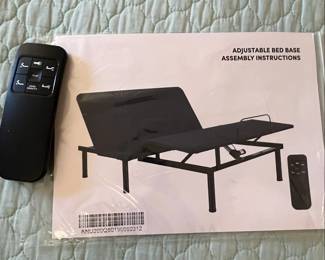 Adjustable Bed Base Remote and Instructions