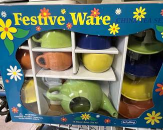 Festive Ware Childrens China Tea Set
