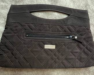 Vera Bradley Quilted Clutch or Wristlet in Espresso Brown