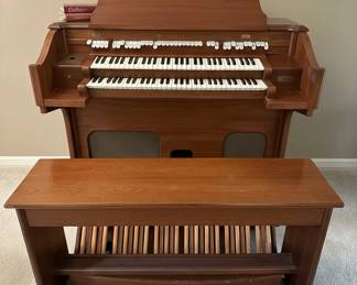 Allen Organ and Bench, Model TA in Genuine Walnut Casing