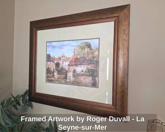 Framed Artwork by Roger Duvall La SeynesurMer