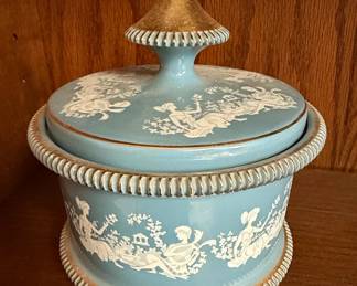 Italian Lidded Jar with "Judgment of Hercules" Motif