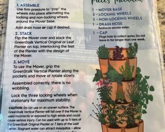GreenStalk Original Tier Vertical Planter with Wheels Instructions