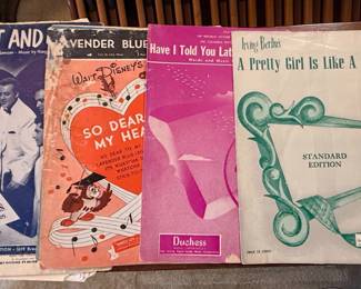 Collection of Vintage Sheet Music