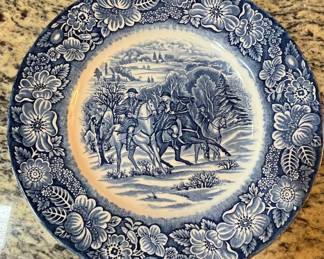 Liberty Blue "Washington at Valley Forge" Plate